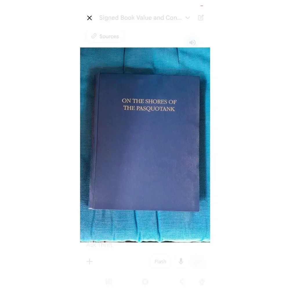 SIGNED Thomas Butchko: On The Shores Of The Pasquotank - 1st Ed Elizabeth City